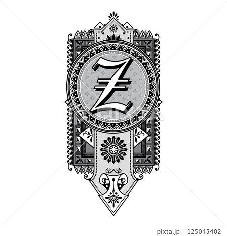 Art Marquesa Initial Caps Font Capital Letter Z vector design Art Marquesa Initial Caps Font Capital Letter Z vector design 125045402