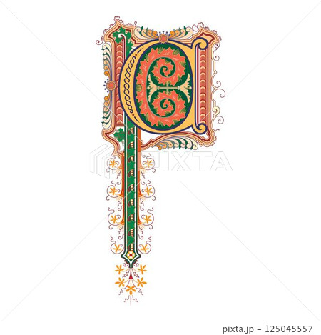 Art Cinderella Initial Caps Font Capital Letter C vector design Art Cinderella Initial Caps Font Capital Letter C vector design 125045557