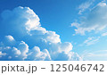 青空と白い雲 125046742