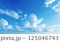 青空と白い雲 125046743