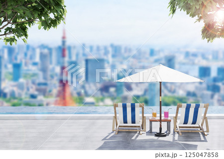 東京の風景が見渡せるラグジュアリーホテル 東京の風景が見渡せるラグジュアリーホテル 125047858