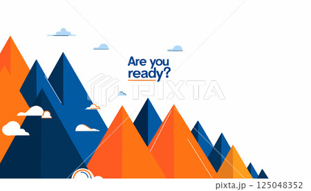 Abstract Mountain Landscape with Text Abstract Mountain Landscape with Text 125048352