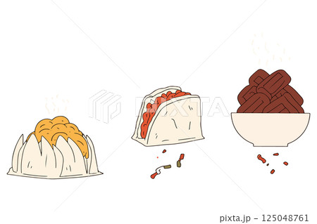 Cartoon Mexican Food Illustration 125048761