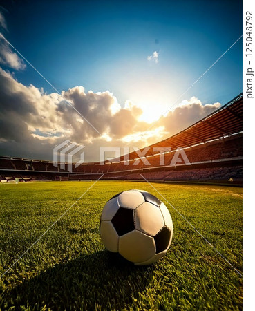 サッカー 125048792