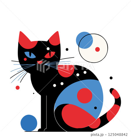 Abstract Cat Illustration Abstract Cat Illustration 125048842