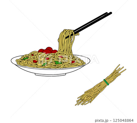 Spaghetti with Chopsticks Spaghetti with Chopsticks 125048864