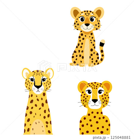 Cartoon Cheetahs 125048881