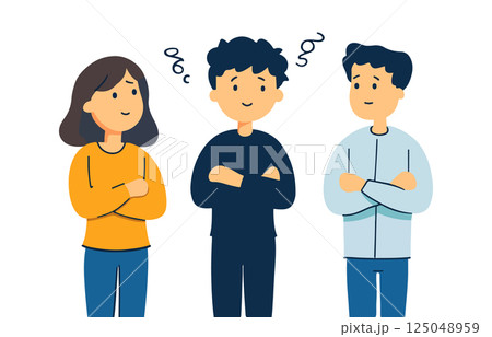 Three People with Arms Crossed 125048959