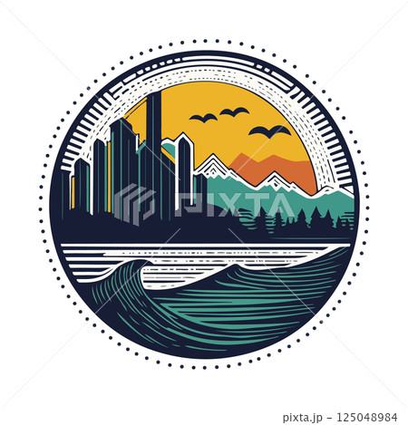 City and Nature Emblem City and Nature Emblem 125048984