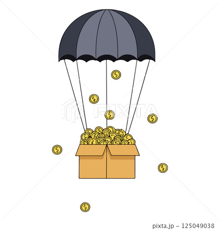 Money Parachute Drop 125049038