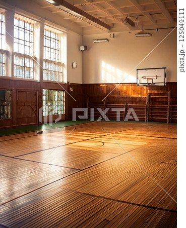 学校の体育館 125049111