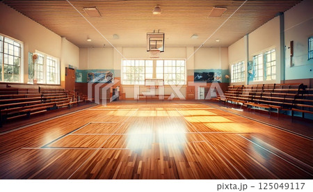 学校の体育館 125049117