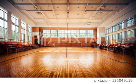 学校の体育館 125049119