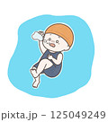 水中で静かに溺れる子供 125049249