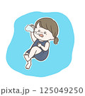 水中で静かに溺れる女の子 125049250
