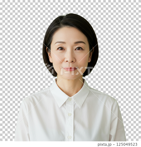 Woman front background removed Woman front background removed 125049523