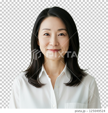 Woman front background removed Woman front background removed 125049524