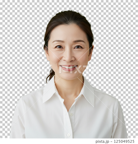 Woman front background removed Woman front background removed 125049525