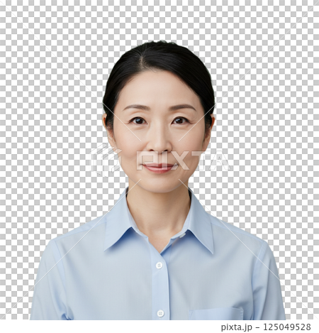 Woman front background removed Woman front background removed 125049528