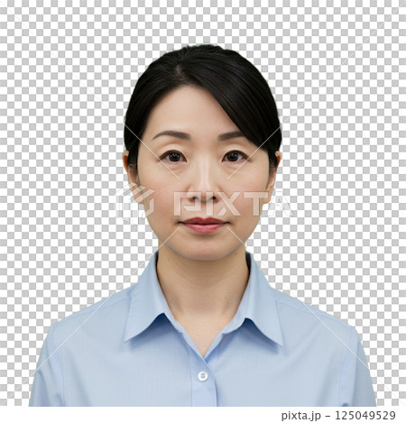 女人正面背景已移除 女人正面背景已移除 125049529