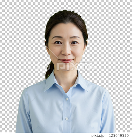 Woman front background removed Woman front background removed 125049530