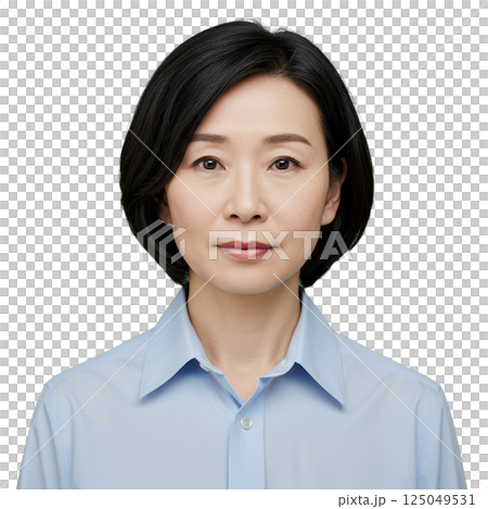 Woman front background removed Woman front background removed 125049531