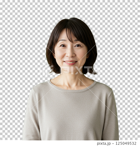 Woman front background removed Woman front background removed 125049532