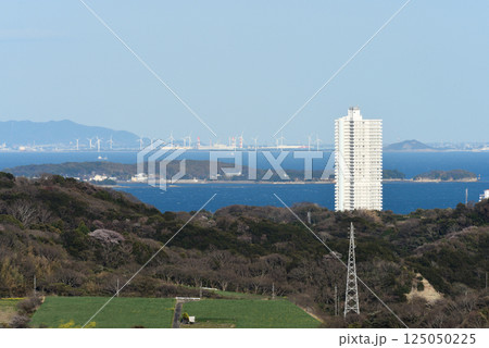 桜公園から見た伊勢湾の島々 桜公園から見た伊勢湾の島々 125050225