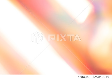 オレンジカラー系ラインアートイメージ　(写真素材) 125050949