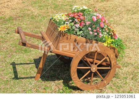 春の寄せ植え　花車 125051061