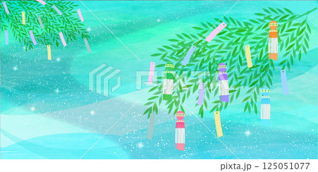 七夕 夏 短冊 背景 七夕 夏 短冊 背景 125051077
