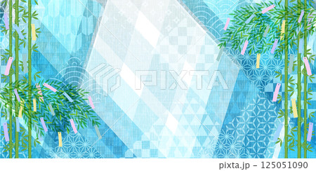 七夕　夏　短冊　背景 125051090