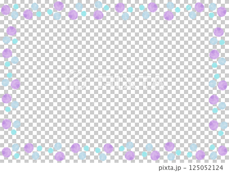 Cute colorful polka dot frame illustration Cute colorful polka dot frame illustration 125052124