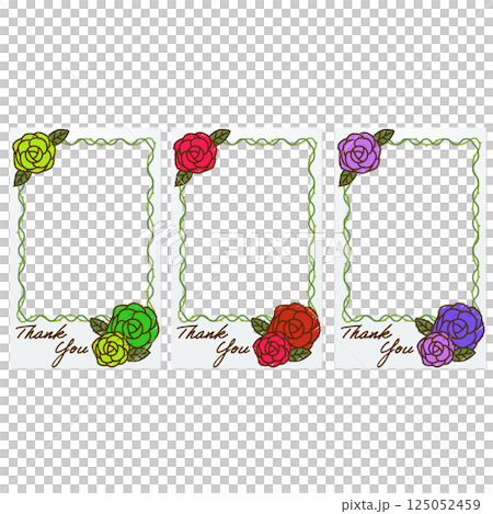 留言卡裝飾框紅綠紫色 125052459