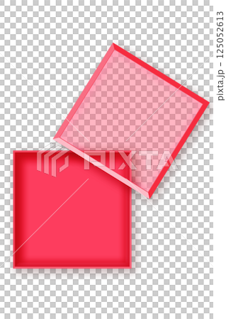 Gift box frame in red and pink 125052613