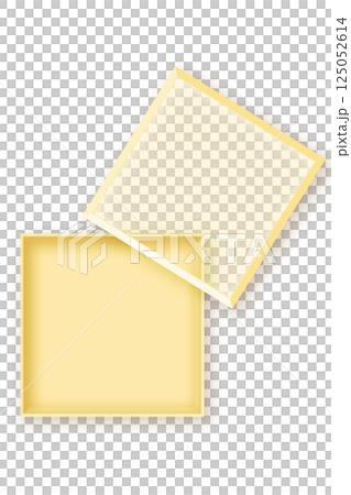 ギフトボックス箱 フレーム枠 黄色イエロー ギフトボックス箱 フレーム枠 黄色イエロー 125052614