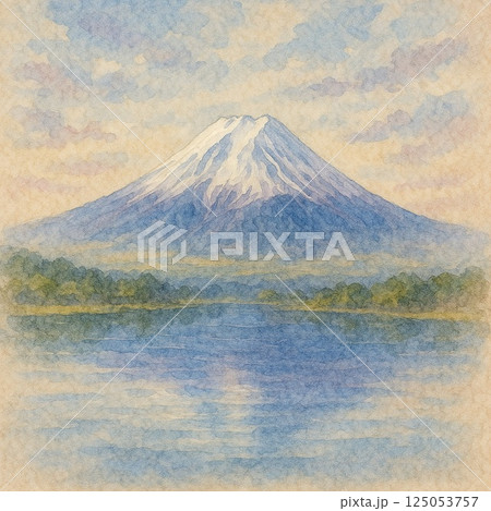 河口湖より望む富士山 125053757