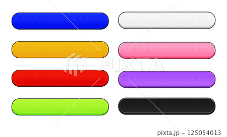 ポップでカラフルなゲームデザイン風テロップベース 125054013