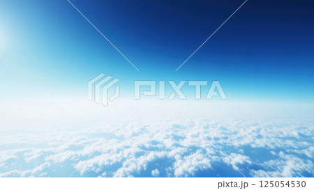上空から見た雲 125054530