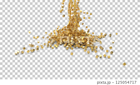 Collapse, outflow of human resources, retirement of new workers Abstract image Rendering CG Background 125054717