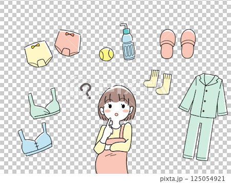 Pre-natal supplies for mothers thinking about preparing for birth 125054921