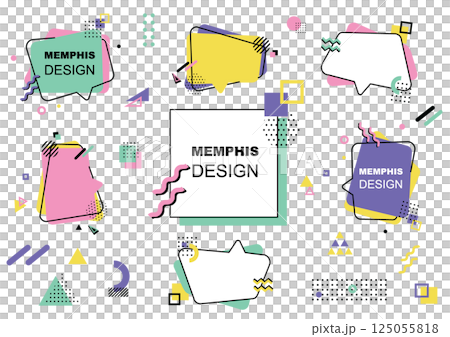Cute geometric material 125055818