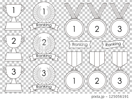 簡單的排名圖標集 125056191