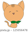 表情アイコン・茶トラ猫（笑顔） 125056478