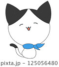 表情アイコン・ハチワレ猫（笑顔） 125056480