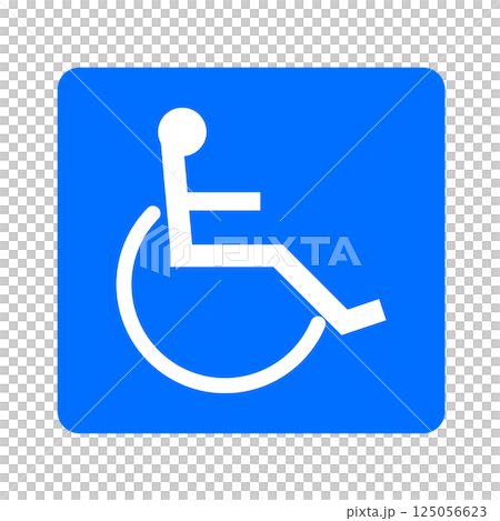 標誌圖像插圖輪椅標誌 標誌圖像插圖輪椅標誌 125056623