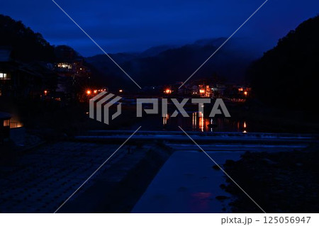 三朝温泉の景色 三朝温泉の景色 125056947