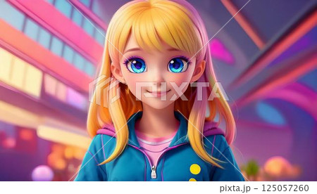 金髪の少女 125057260