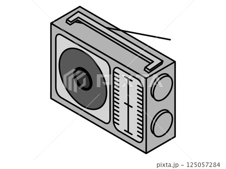 防災ラジオのイラスト 125057284