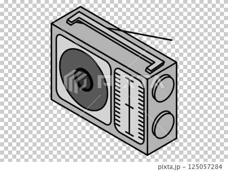 防災ラジオのイラスト 125057284